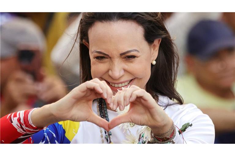 Die venezolanische Oppositionsführerin María Corina Machado. (Archivbild)