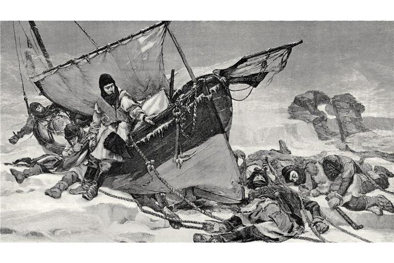 Die verbliebenen Teilnehmer der Franklin-Expedition kämpfen im Eismeer um das nackte Überleben.