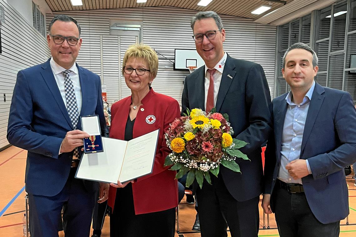 Die Verleihung fand Heike Steinicke „extrem bewegend“. Foto: DRK