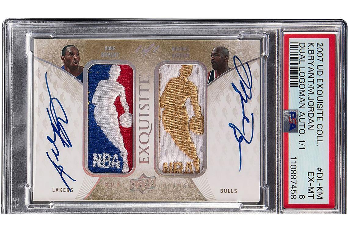Basketballkarte von Bryant und Jordan erzielt Millionen Die Versteigerung der Karte mit den Autogrammen der beiden NBA-Legenden hat fast 13 Millionen Dollar (rund 11 Millionen Euro) erzielt.
