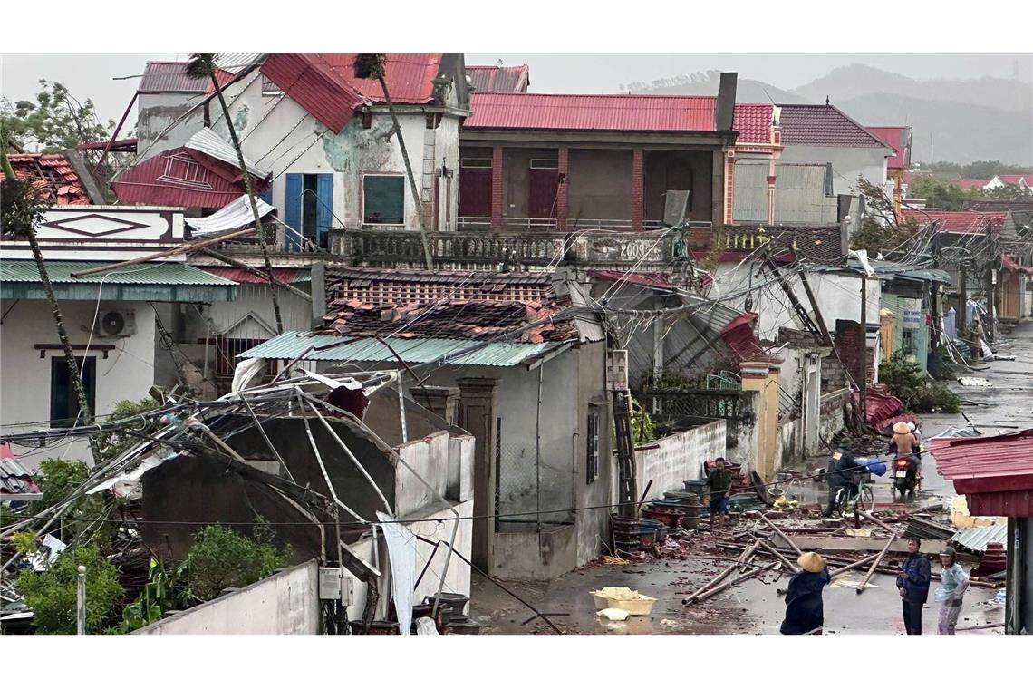 Zahl der Toten in Vietnam durch Sturm "Bualoi" steigt Die Verwüstungen waren teils erheblich.