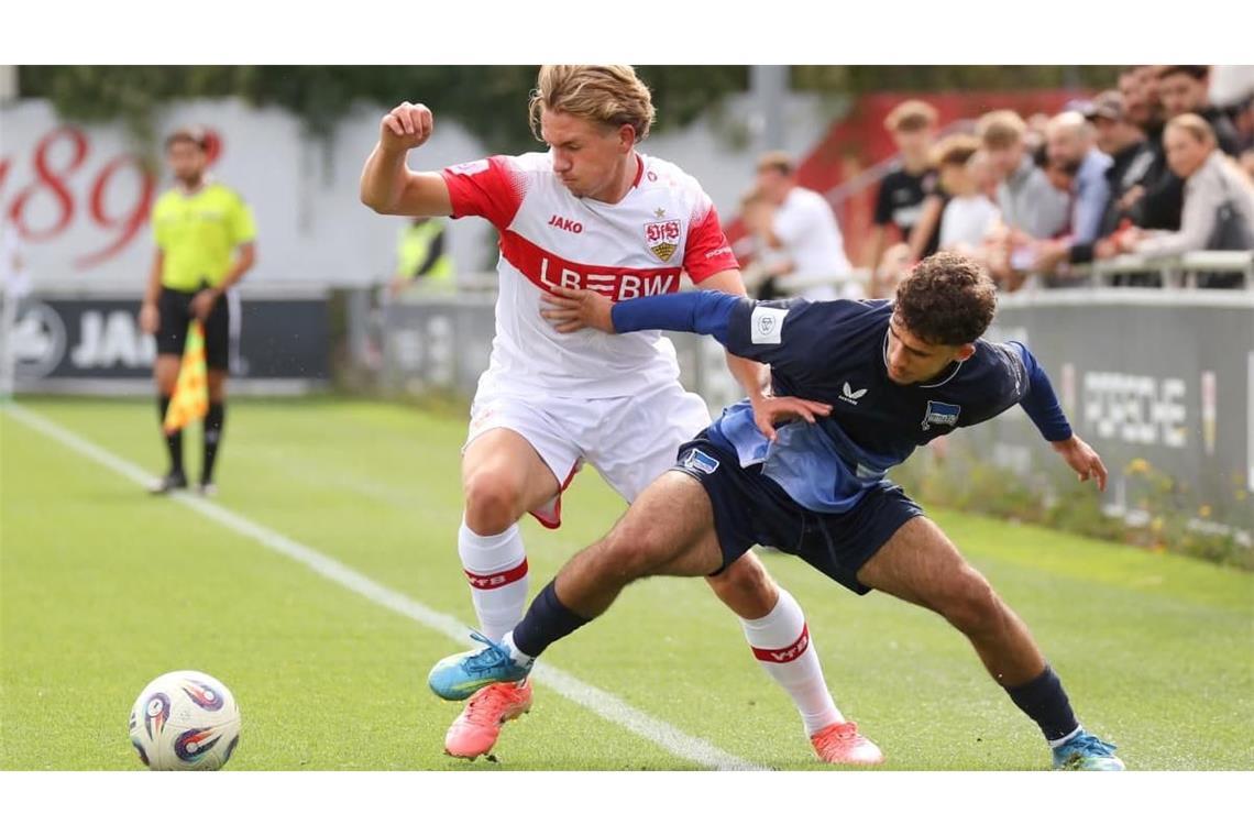 Die VfB Stuttgart U19 empfing die Hertha BSC U19im DFB-Pokal-Achtelfinale