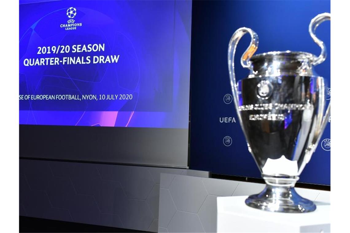 Die Viertelfinal-Begegnungen der Champions League wurden in Nyon ausgelost. Foto: Harold Cunningham/UEFA via Getty Images/dpa