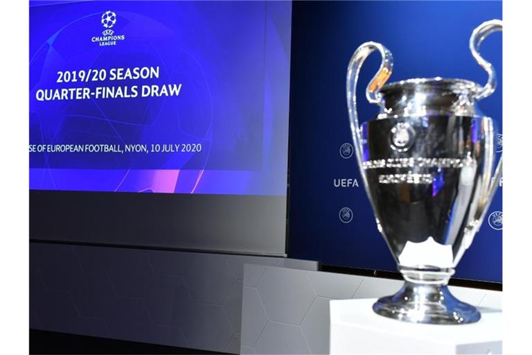Die Viertelfinal-Begegnungen der Champions League wurden in Nyon ausgelost. Foto: Harold Cunningham/UEFA via Getty Images/dpa