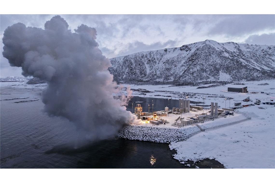 Die Vorbereitungen zum zweiten Testflug am Weltraumbahnhof in Norwegen. (Handout)