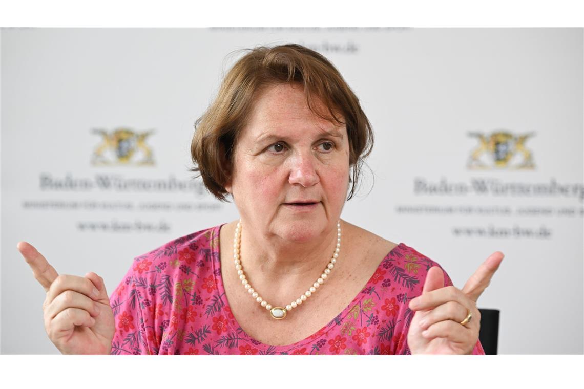 Fehlt Sport beim Sondervermögen? Kritik der Länderminister Die Vorsitzende der Sportministerkonferenz, Theresa Schopper (Archivbild)