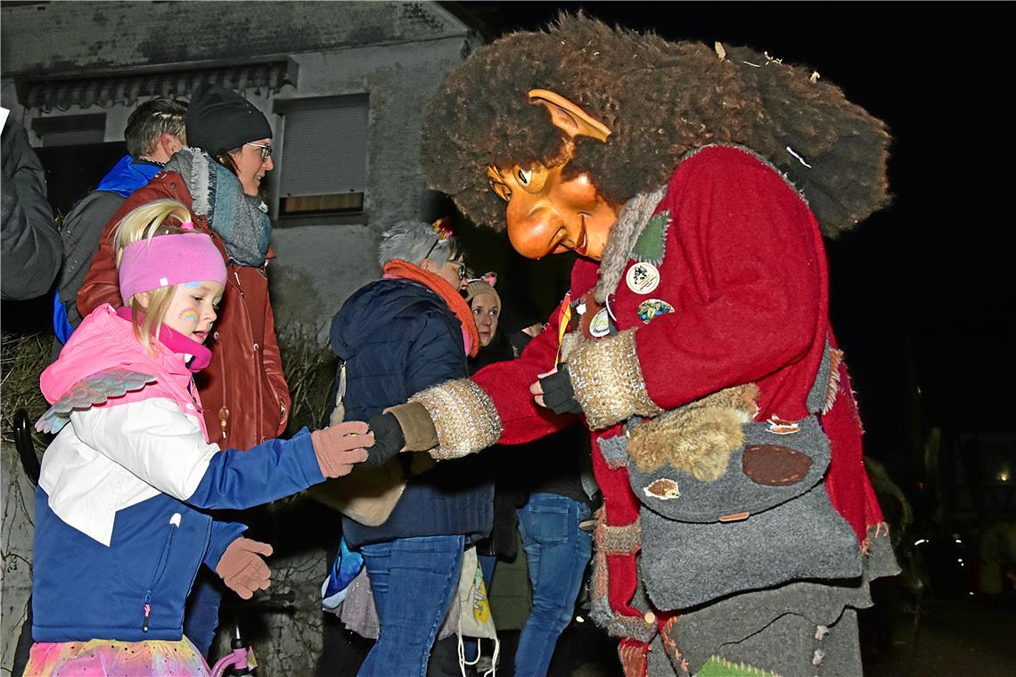 Die Waldwichtel aus Konstanz hatten die weiteste Anreise. Nachtumzug der Schbial...