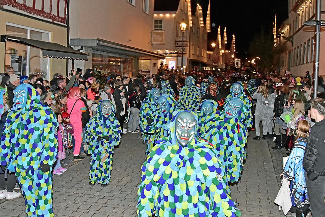Zwischen Fasnet, Valentinstag und klassischer Musik Die Wasserfratzen sind beim Murrhardter Nachtumzug wieder mit von der Partie. Archivfoto: Tobias Sellmaier