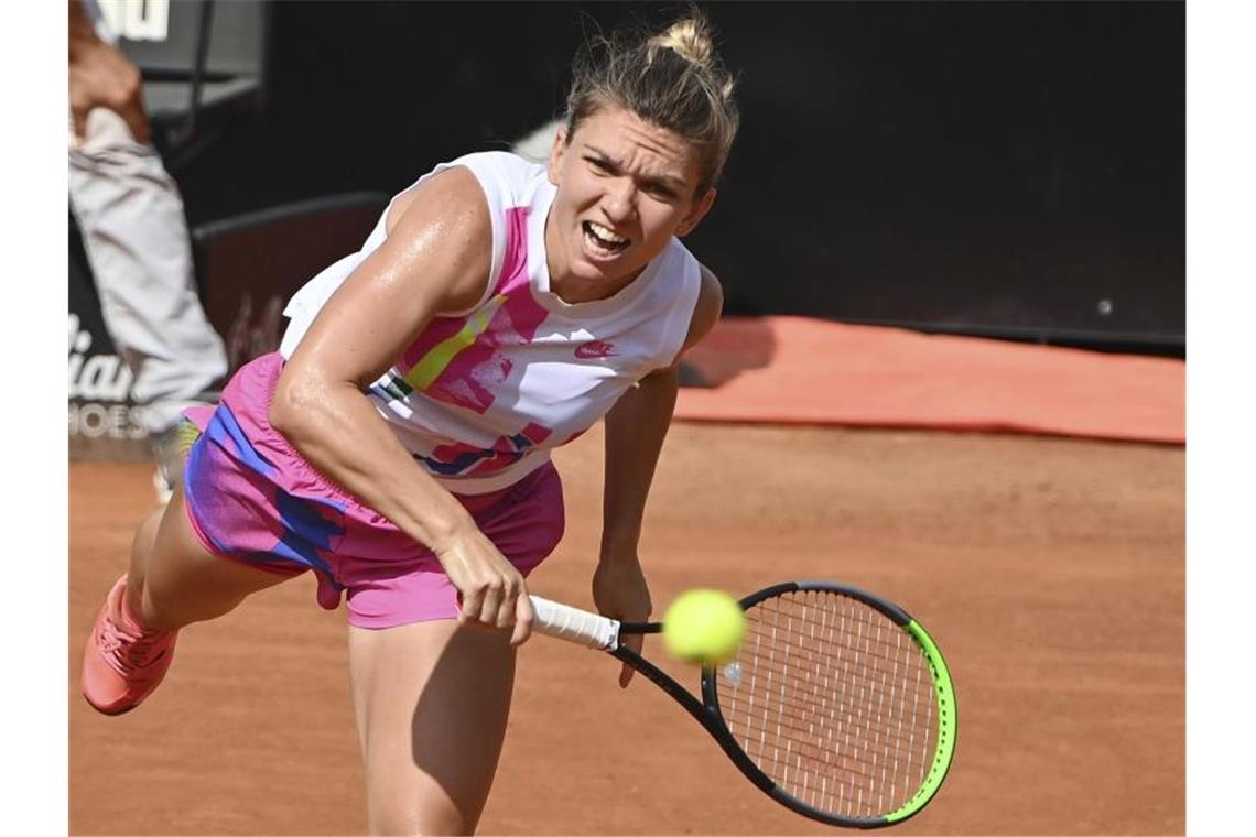 Die Weltranglisten-Zweite Simona Halep hat das Tennis-Turnier in Rom gewonnen. Foto: Alfredo Falcone/LaPresse/dpa