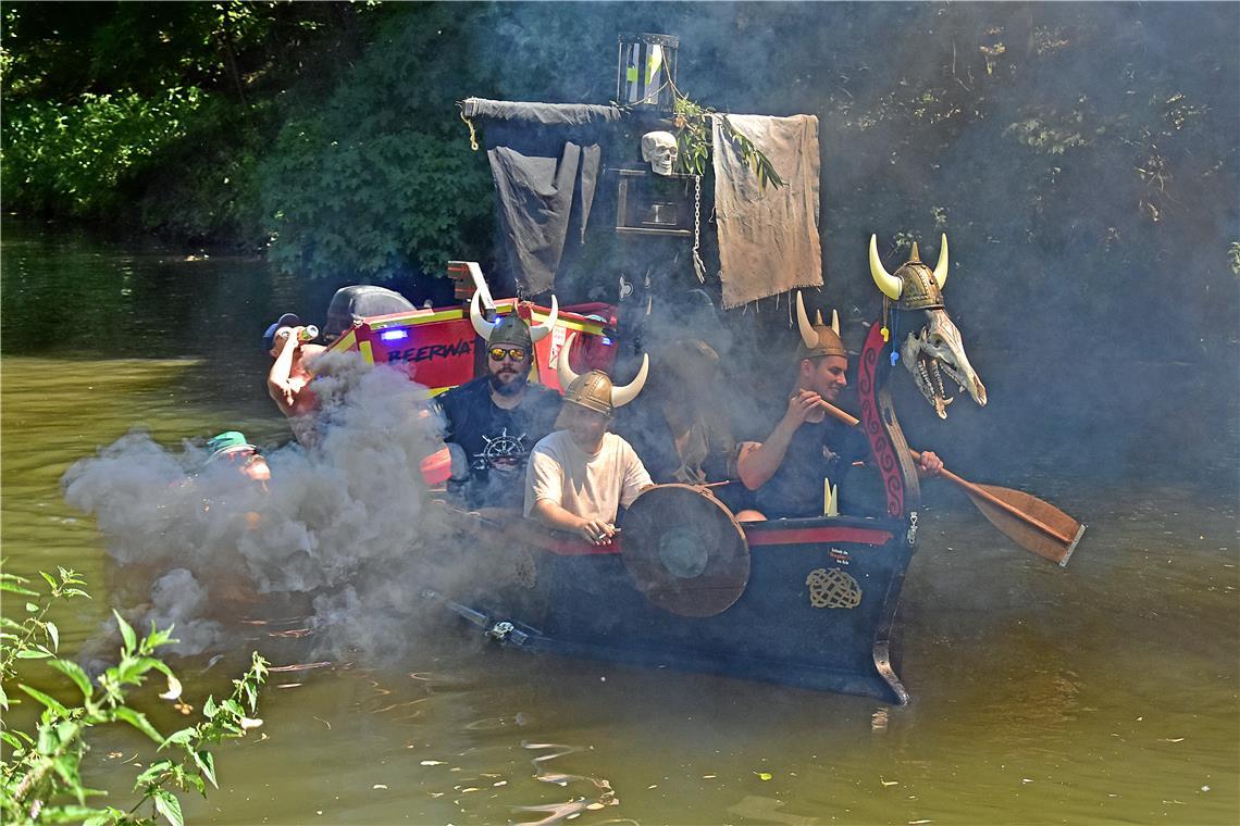 Die Wickinger erobern die Murr-Metropole. 39. Murr-Regatta in Backnang veranstal...