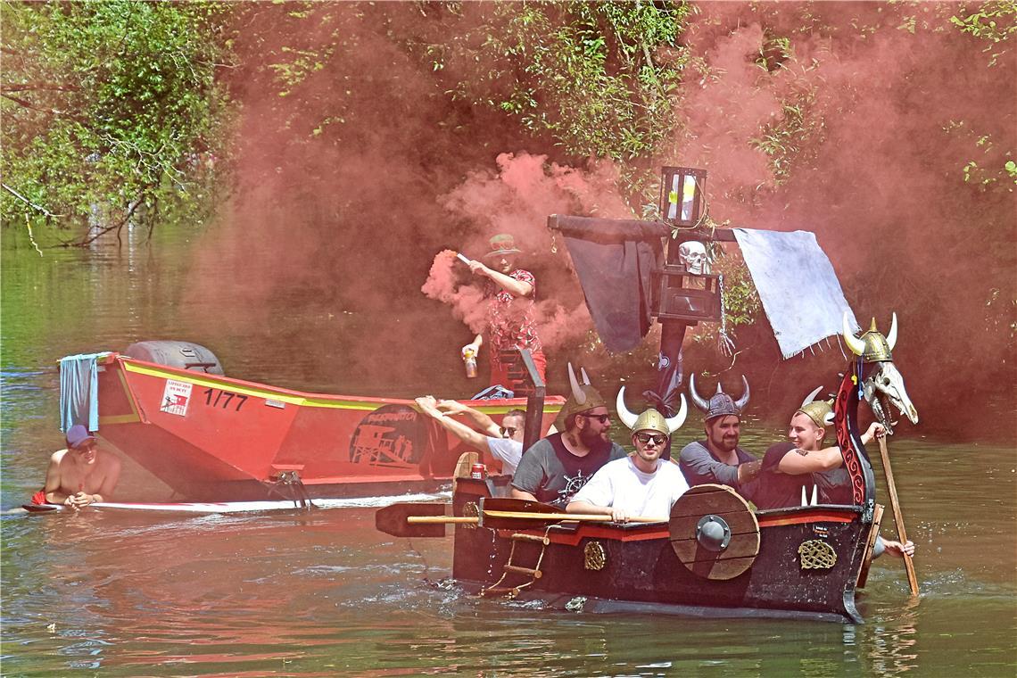 Die Wickinger erobern die Murr-Metropole. 39. Murr-Regatta in Backnang veranstal...