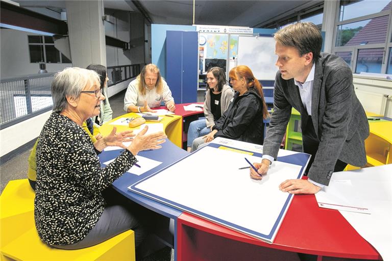 Die Workshops zur Quartierentwicklung auf dem IBA-Gelände stießen vor drei Jahren auf großes Interesse. Im Dialog mit Experten und Mitgliedern des Gemeinderats konnten interessierte Bürgerinnen und Bürger ihre Ideen einbringen. Archivfoto: Alexander Becher