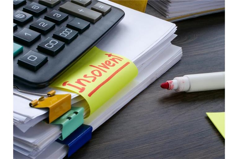 Die Zahl der Insolvenzen in Deutschland nimmt zu.