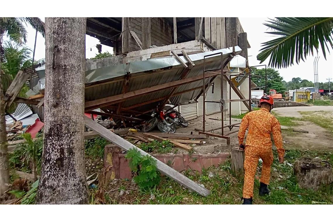 Sieben Tote nach Erdbeben auf den Philippinen Die Zahl der Opfer steigt