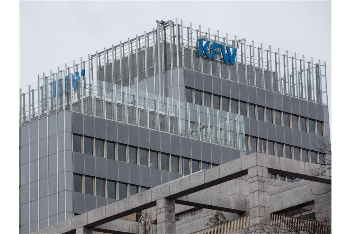 Die Zentrale der Förderbank KfW in Frankfurt am Main. Foto: Frank Rumpenhorst/dpa