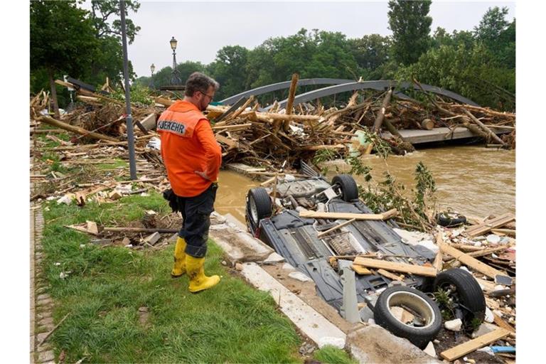 Die Zerstörung in Bad Neuenahr in den Tagen kurz nach der Flut. Foto: Thomas Frey/dpa