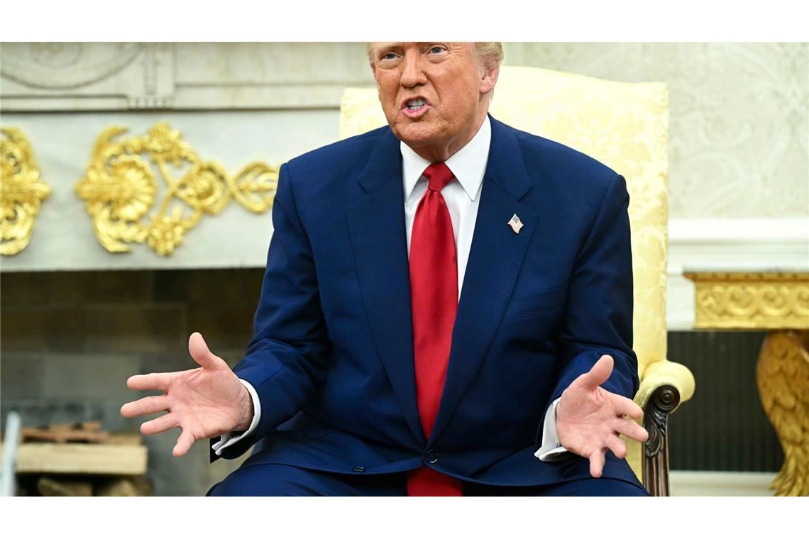 Trump lehnt bei Treffen mit Netanjahu Aussetzen der Zölle ab Die Zölle bleiben, sagt US-Präsident Trump.