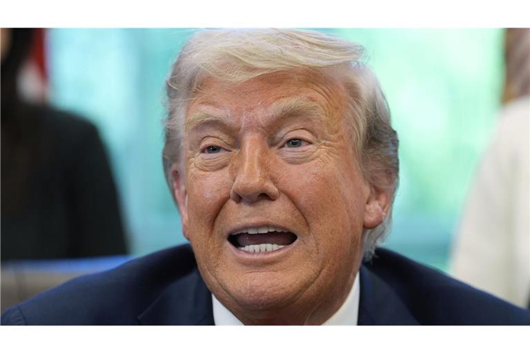 Die Zollpolitik von US-Präsident Donald Trump lässt die deutschen Exporte einbrechen (Symbolbild).