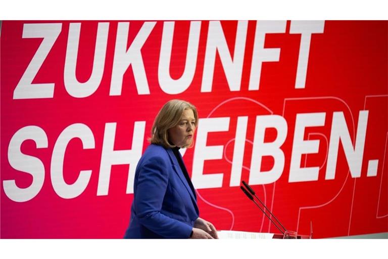 Die Zukunft der SPD schreibt Bärbel Bas jetzt nur noch als einfache Abgeordnete im Parlament. 