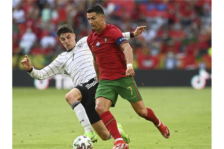 Die Zukunft von Cristiano Ronaldo ist noch offen. Foto: Christof Stache/Pool AFP/dpa