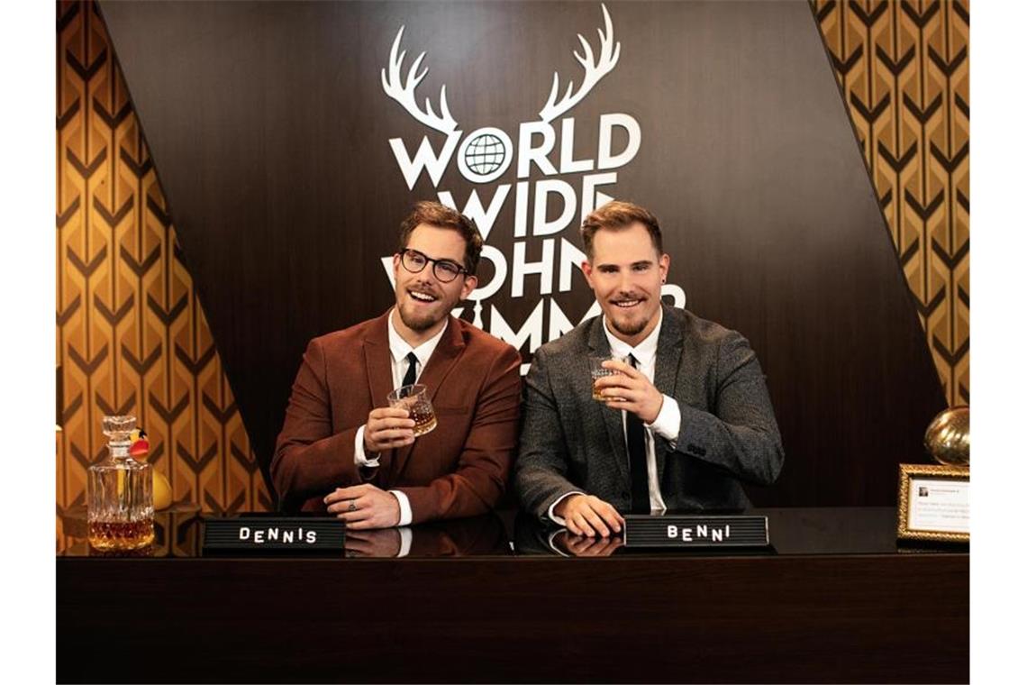 Deutschland hat seine ESC-Top-Ten 2020 gekürt Die Zwillinge Dennis und Benjamin „Benni“ Wolter vom YouTube-Kanal „World Wide Wohnzimmer“ (undatiert). Foto: Nadine Dilly/Funk.net/dpa
