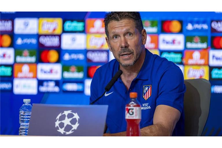 Diego Simeone äußerte sich bei der Pressekonferenz.