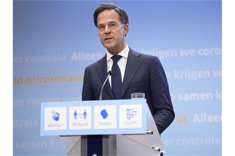 „Diese Eingriffe sind einschneidend und werden alle treffen“: Mark Rutte. Foto: Phil Nijhuis/ANP/dpa