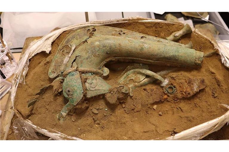Diese knapp 2000 Jahre alte keltische Kriegstrompete wurde in Norfolk entdeckt – der Region, in der die Kelten unter Königin Boudicca um diese Zeit gegen die Römer kämpften.