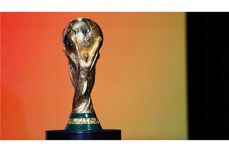 Diese Trophäe ist für den künftigen Fußball-Weltmeister.