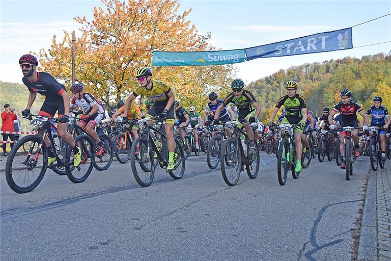 Diesen Oktober bevölkern keine Mountainbiker die Straßen und Wälder Spiegelbergs. Der Bikemarathon in der Lautertalgemeinde ist wie der Volkslauf in Neuhütten abgesagt. Fotos: T. Sellmaier