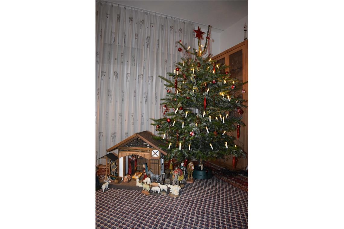 Dieses Jahr haben wir mal wieder einen echten Weihnachtsbaum aufgestellt. Er rie...