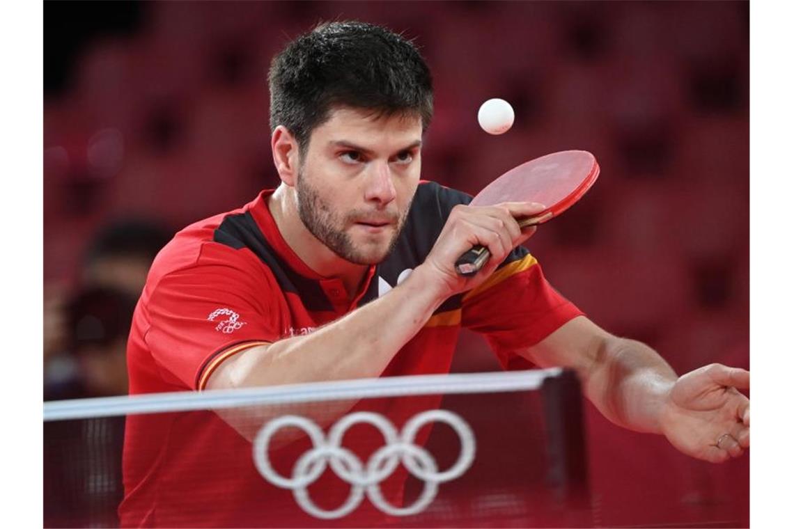 Dimitrij Ovtcharov hat sein starkes Turnier mit Bronze gekrönt. Foto: Marijan Murat/dpa