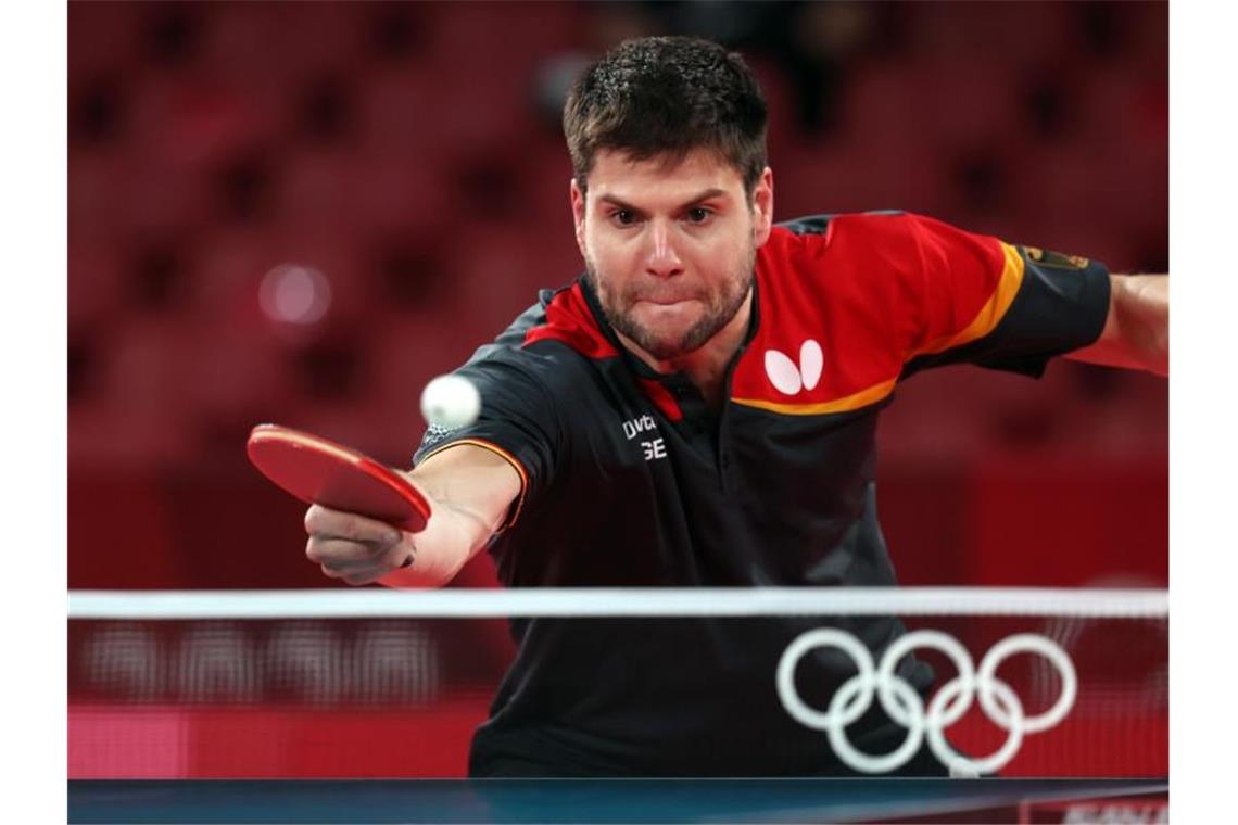 Dimitrij Ovtcharov spielt in Tokio um Olympia-Bronze. Foto: Friso Gentsch/dpa