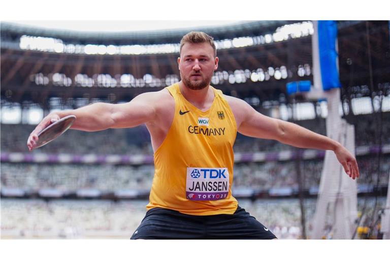 Diskuswerfer Henrik Janssen hat auf Wettbewerbe bei der Leichtathletik-WM in Tokio gewettet. (Archivbild)