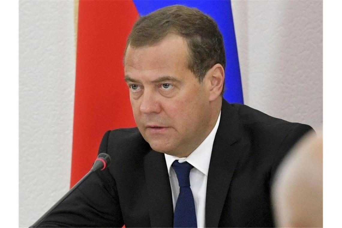 Gesamte russische Regierung tritt überraschend zurück Dmitri Medwedew ist als Regierungschef zurückgetreten. Foto: Alexander Astafyev/Pool Sputnik Government/AP/dpa