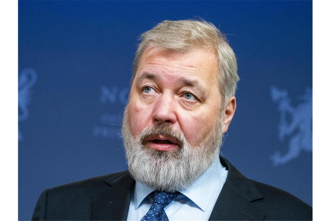 Friedensnobelpreisträger warnen vor Atomwaffeneinsatz Dmitri Muratow, Chefredakteur der Moskauer Zeitung Nowaja Gaseta. Foto: Hakon Mosvold Larsen/NTB Scanpix/AP/dpa