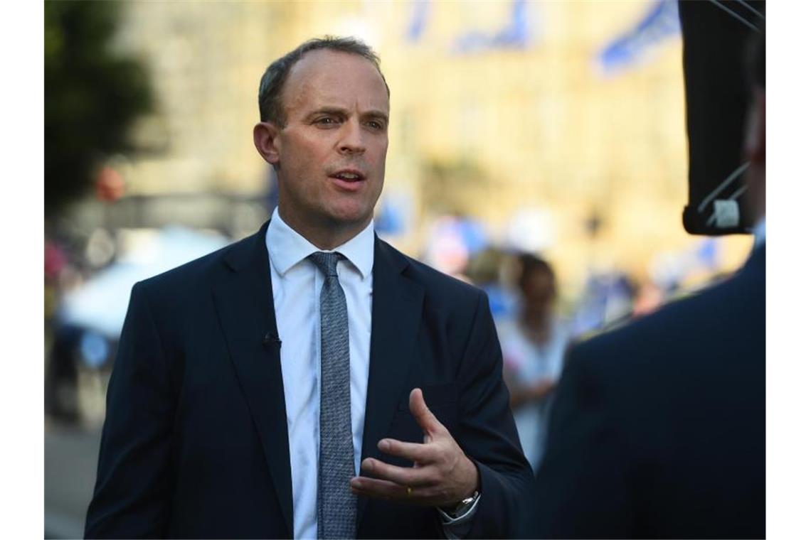 London will USA in europäische Hormus-Mission einbinden Dominic Raab bleibt in dem Streit um festgestzte Öltanker hart und lehnt einen Austausch ab. Foto: Kirsty O'connor/PA Wire