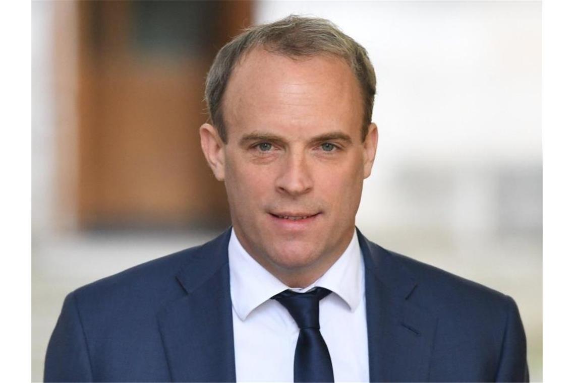 Großbritannien will Bindung zu asiatischen Staaten stärken Dominic Raab, britischer Außenminister, kommt in der Londoner Downing Street 10 an. Foto: Stefan Rousseau/PA Wire/dpa