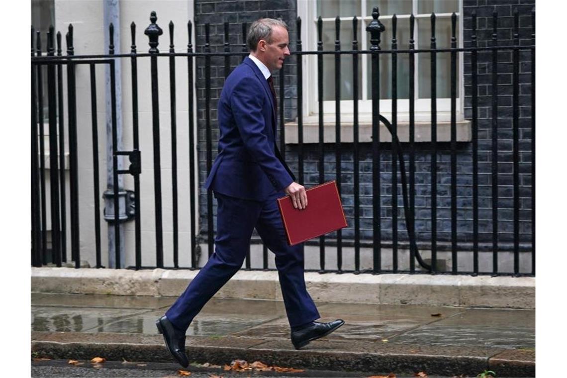 Dominic Raab wechselt vom Außenministerium ins Justizministerium von Großbritannien. Foto: Victoria Jones/PA Wire/dpa