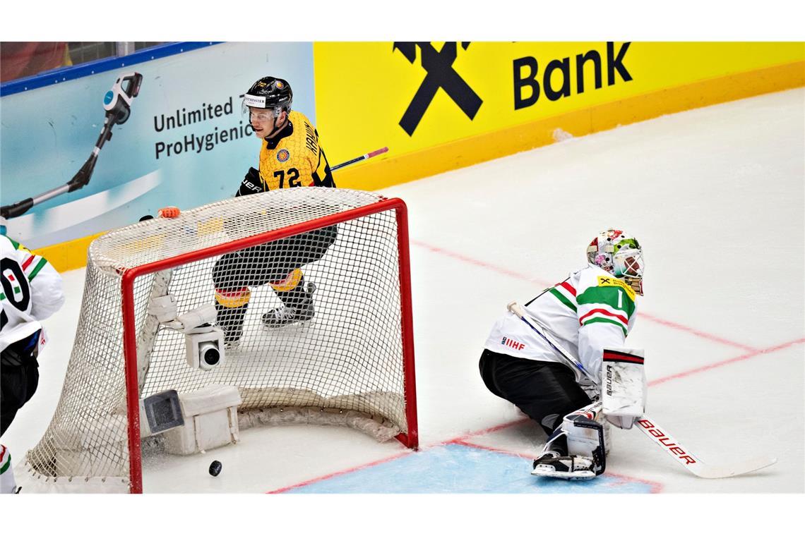 Torfestival auch ohne Stützle: DEB siegt zum WM-Auftakt Dominik Kahun erzielte den ersten deutschen Treffer bei der WM in Dänemark und Schweden.