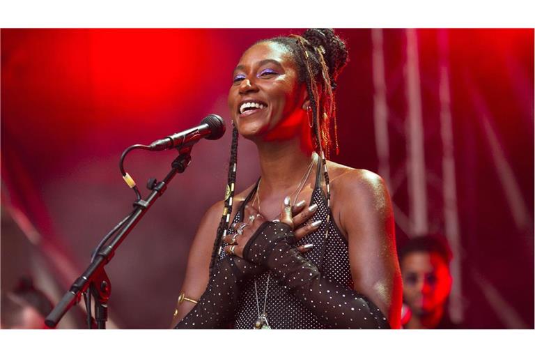 Dominique Fils-Aimé bei einem Konzert im vergangenen Sommer in Berlin.