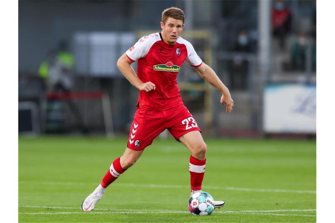 Startelfdebüt für Union-Neuzugang: Wechsel bei Hoffenheim Dominique Heintz in Aktion. Foto: Tom Weller/dpa/Archivbild