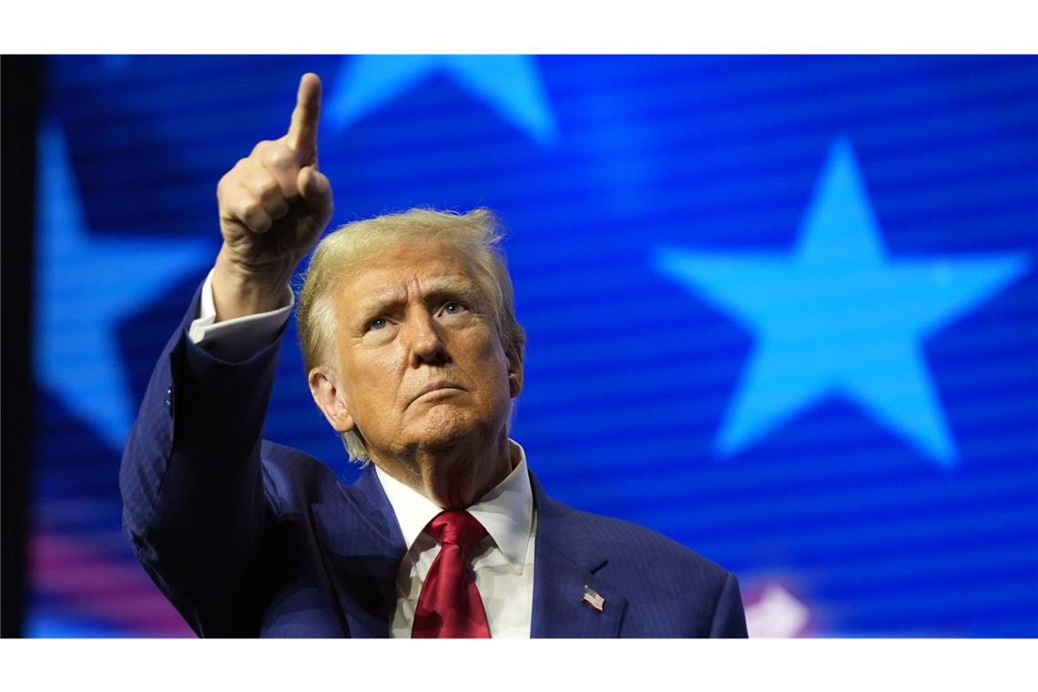 Donald Trump bei einem Wahlkampfauftritt