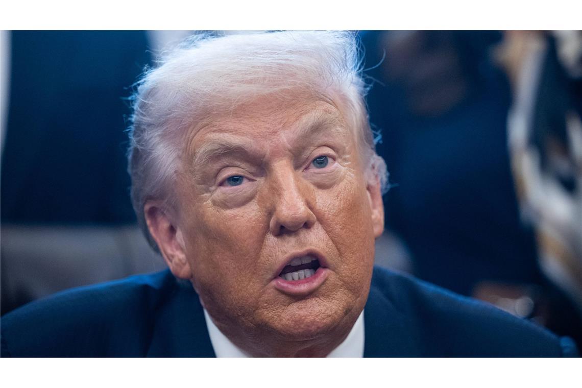 Donald Trump dringt auf einen Machtwechsel im Iran (Archivbild).