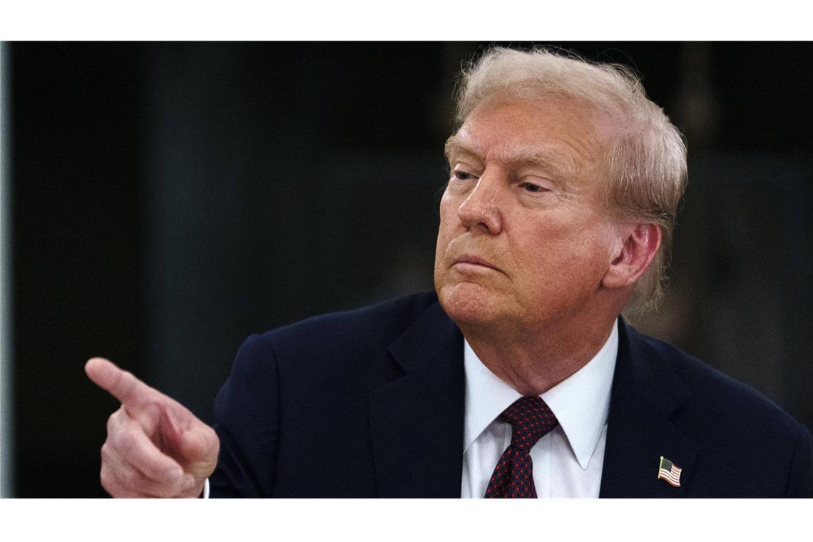 Donald Trump droht der EU einmal mehr mit Zöllen (Archivbild).