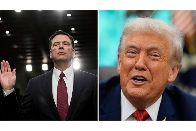 Donald Trump freut sich über die Anklage gegen den Ex-FBI-Chef. James Comey ist sich sicher: er ist unschuldig.