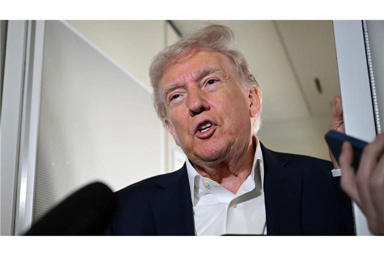 Donald Trump geriet beim Erzählen über seinen Gesundheitscheck regelrecht ins Schwärmen.