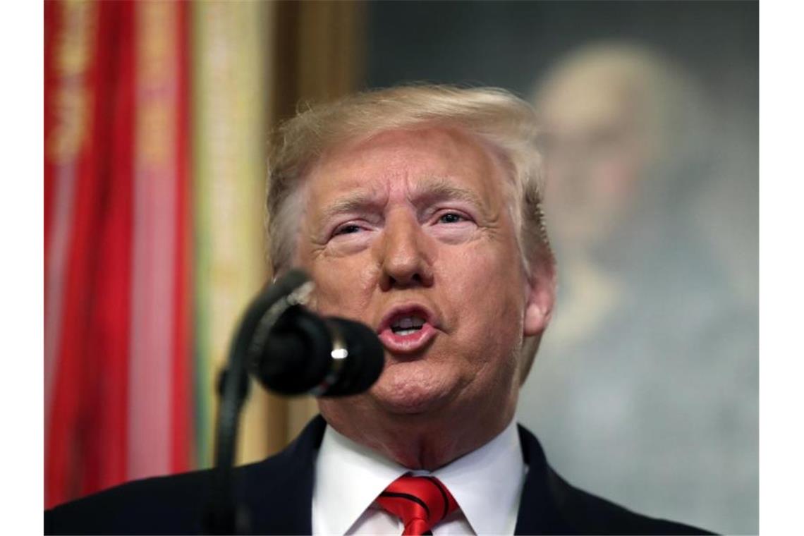 Trump verkündet Tod von IS-Anführer Al-Bagdadi Donald Trump gibt den Tod von Abu Bakr al-Bagdadi bekannt. Foto: Andrew Harnik/AP/dpa