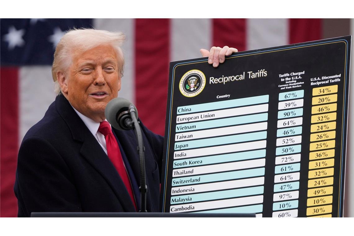 Trump zu Zöllen: Ich bin offen für Gespräche Donald Trump gibt sich gesprächsbereit beim Thema US-Zölle - aber nur unter Bedingungen. (Archivbild)
