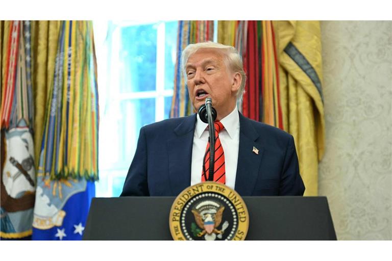 Donald Trump gilt als Verfechter einer Niedrigzinspolitik (Archivbild).